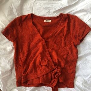 Madewell wrap top!!